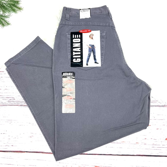 👖NWT🤩 VINTAGE 80s |•GITANO•| Deadstock Relaxed Fit SUPER High Rise Jean 14P - Picture 3 of 16